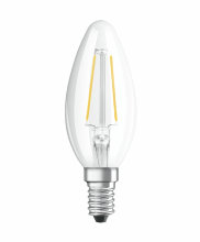 Osram LED Star Classic klar kertepære E14 2,5 W